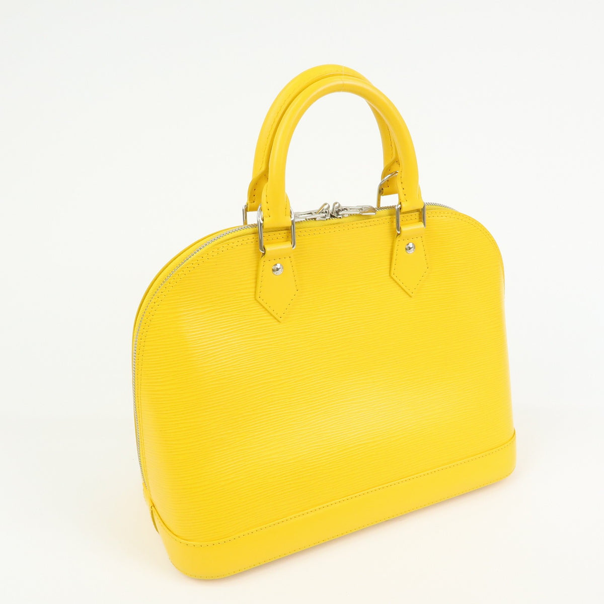 Louis Vuitton Alma Epi Leather, Yellow, Leather, Handbag
