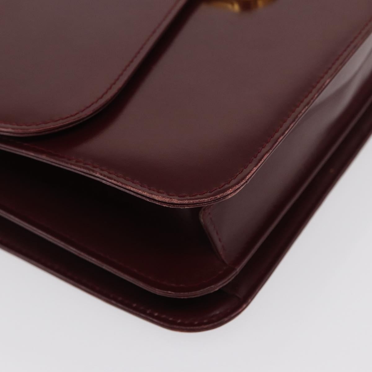 Gucci Vintage Leather, Burgundy, Leather, Handbag