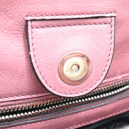 Prada Double Zip Lux Convertible Saffiano Leather, Pink, Leather, Tote Bag
