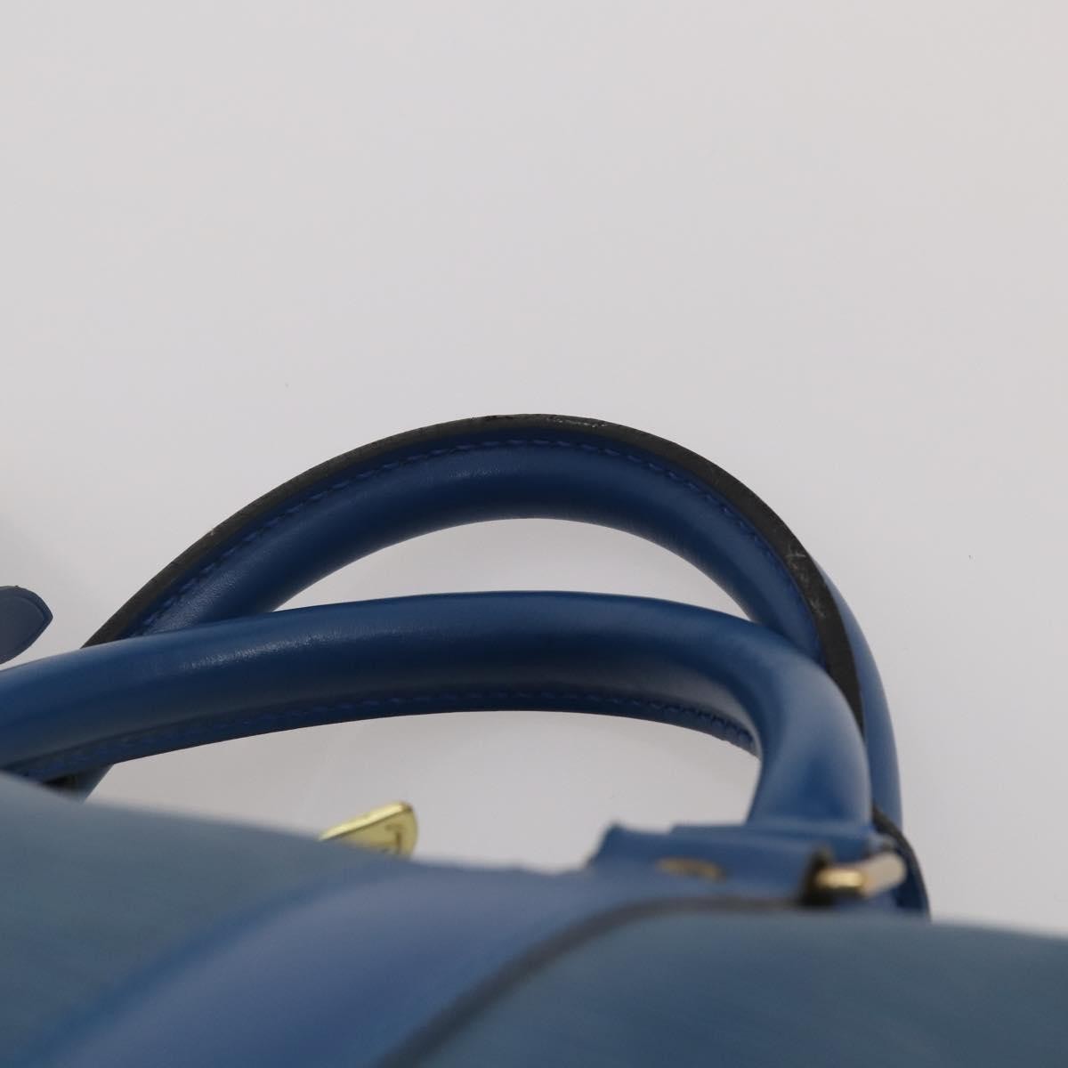 Louis Vuitton Keepall Bag Epi Leather, Blue, Leather, Travel Bag