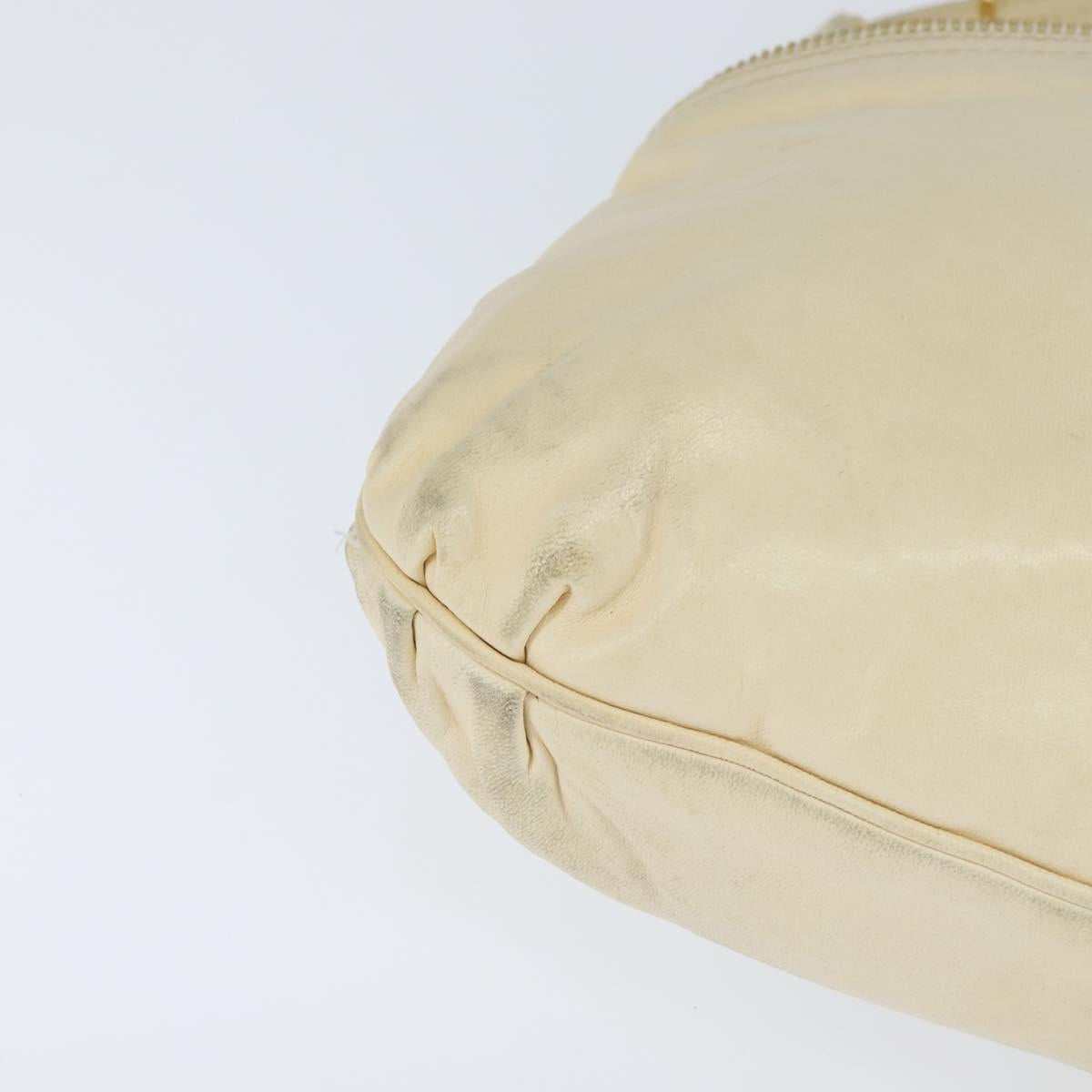 Fendi Zip hobo leather, Beige, Leather, Shoulder Bag