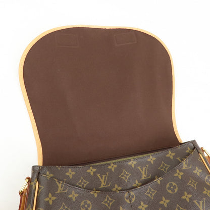 Louis Vuitton Menilmontant Monogram Canvas, Brown, Canvas, Handbag