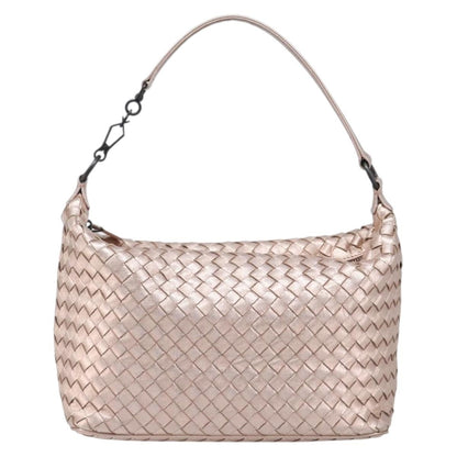 Bottega Veneta Zip Hobo Intrecciato Nappa, Pink, Leather, Shoulder Bag