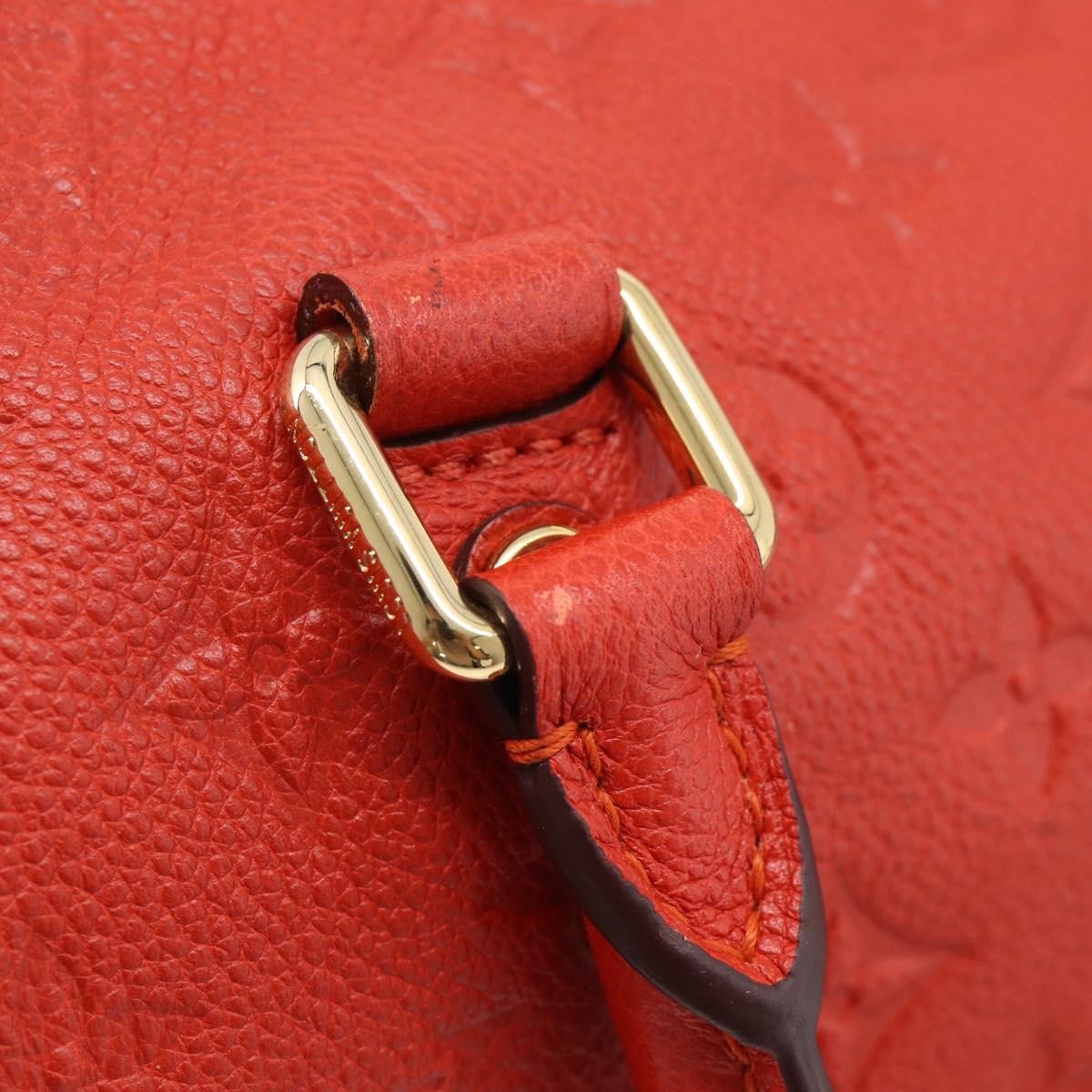 Louis Vuitton Speedy Bandouliere Monogram Empreinte Leather, Red, Leather, Handbag