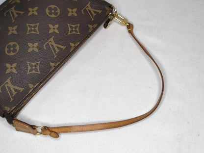 Louis Vuitton Randonnee Pochette Monogram Coated Canvas, Brown, Canvas, Handbag