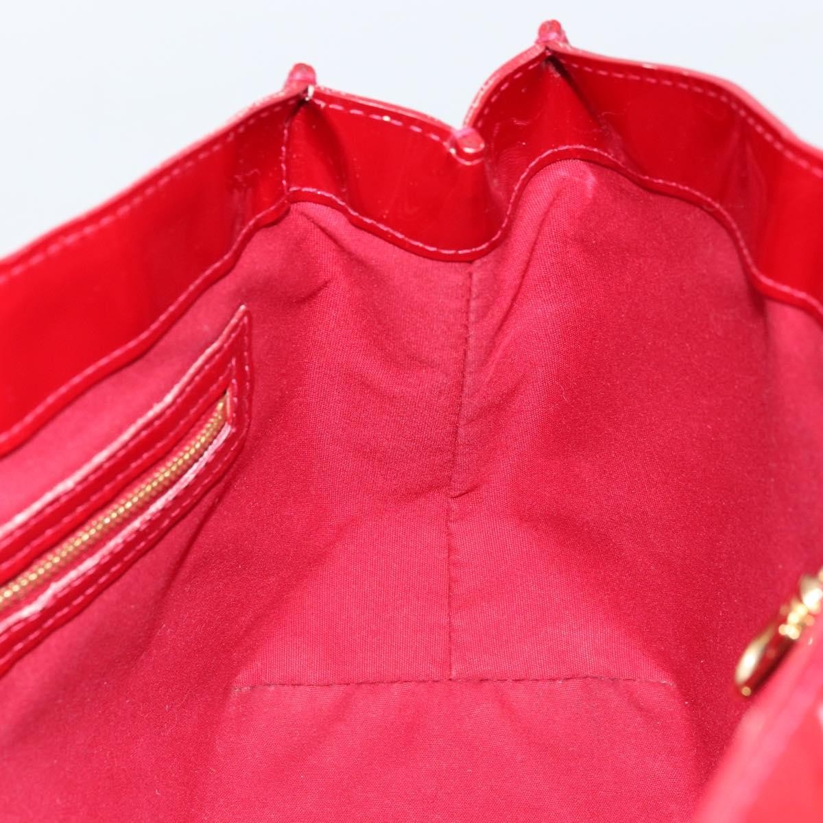 Louis Vuitton Wilshire Monogram Vernis, Red, Patent Leather, Handbag