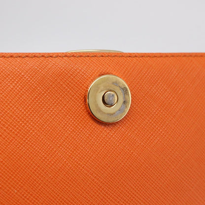 Salvatore Ferragamo Vala Leather, Orange, Leather, Shoulder Bag