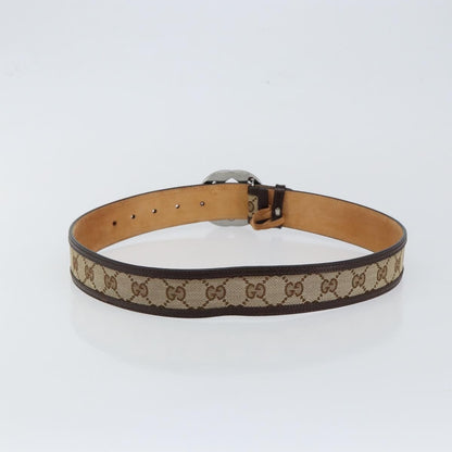 Gucci Interlocking G Belt GG Canvas, Beige, Canvas, Belt