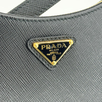 Prada Re-Edition 2005 Hobo Tessuto with Saffiano Leather, Black, Leather, Shoulder Bag