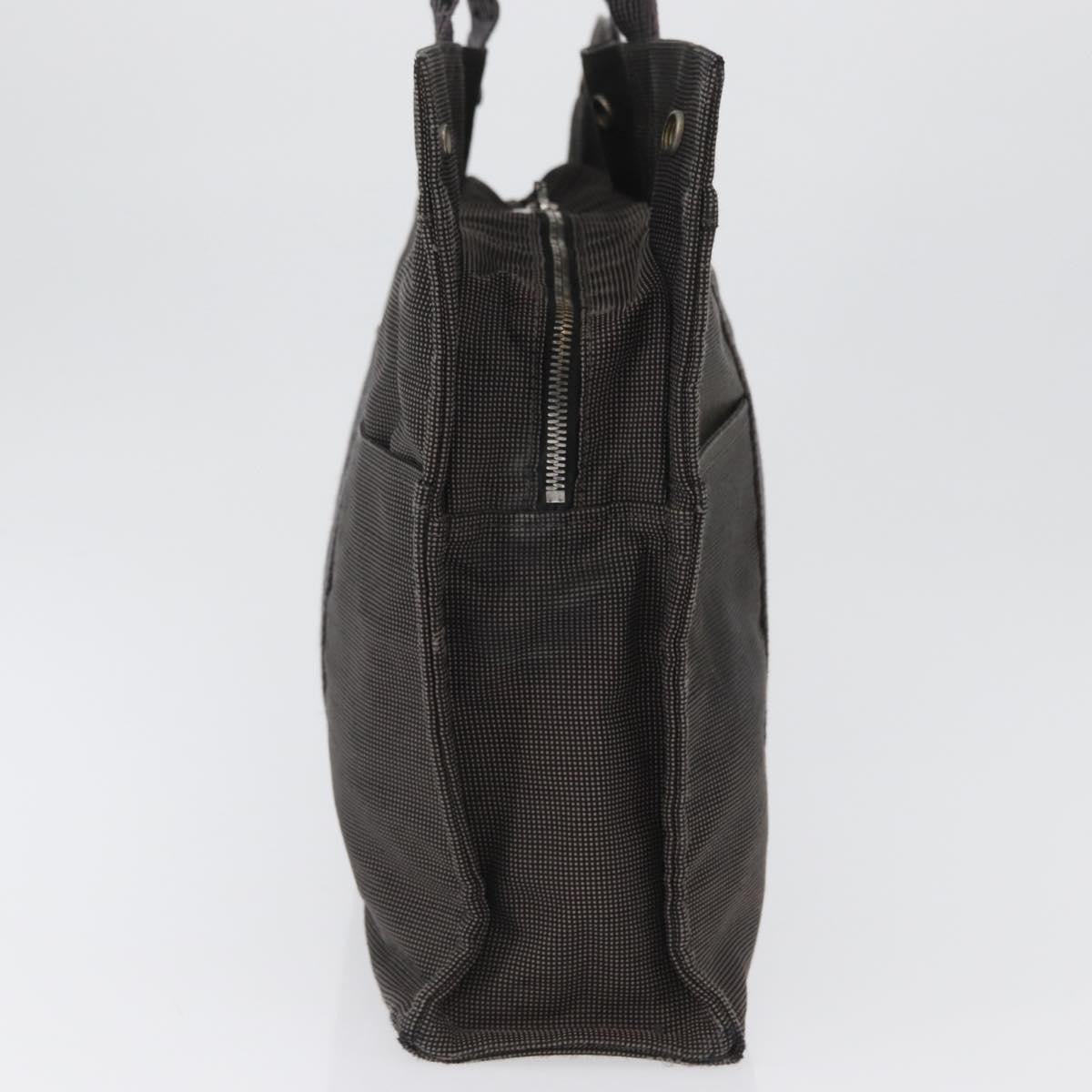 Hermes Fourre-tout Herline Canvas, Gray, Canvas, Tote Bag