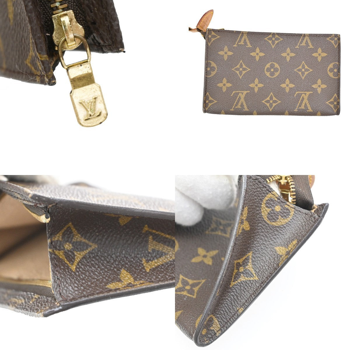 Louis Vuitton Bucket Monogram, Brown, Canvas, Handbag