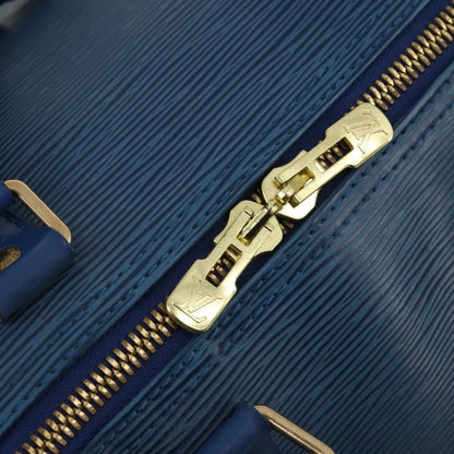 Louis Vuitton Keepall Bag Epi Leather, Blue, Leather, Travel Bag