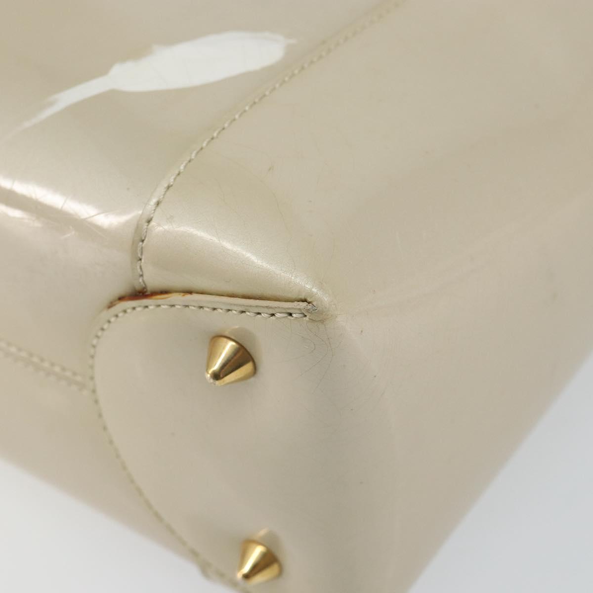Christian Dior Diorissimo Tote Patent leather, BEIGE, LEATHER, Tote bag