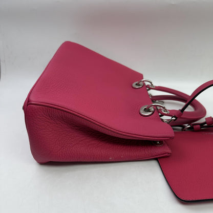 Christian Dior Diorissimo Leather with Sequins, Pink, Leather, Tote Bag