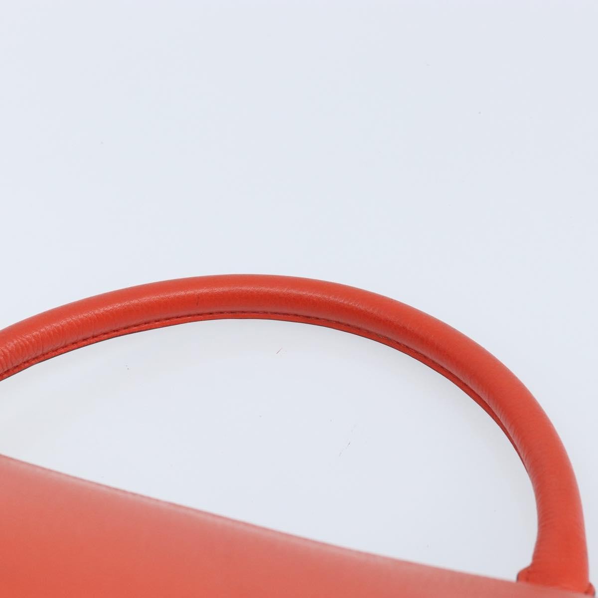 Celine Trapeze Leather with Suede, Orange, Leather, Handbag