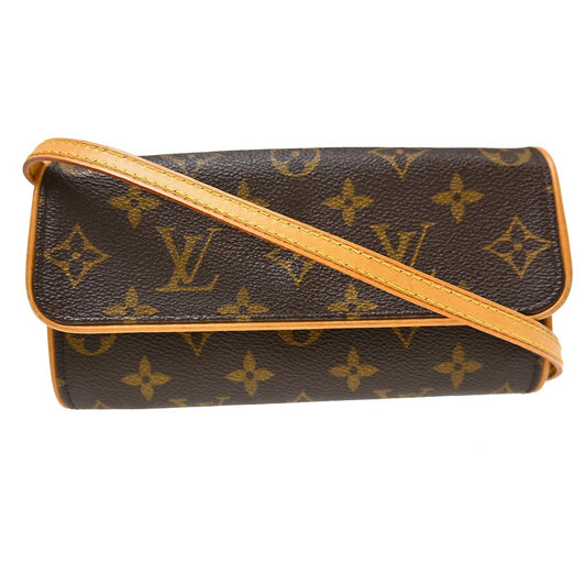 Louis Vuitton Twin Monogram Canvas, Brown, Canvas, Clutch