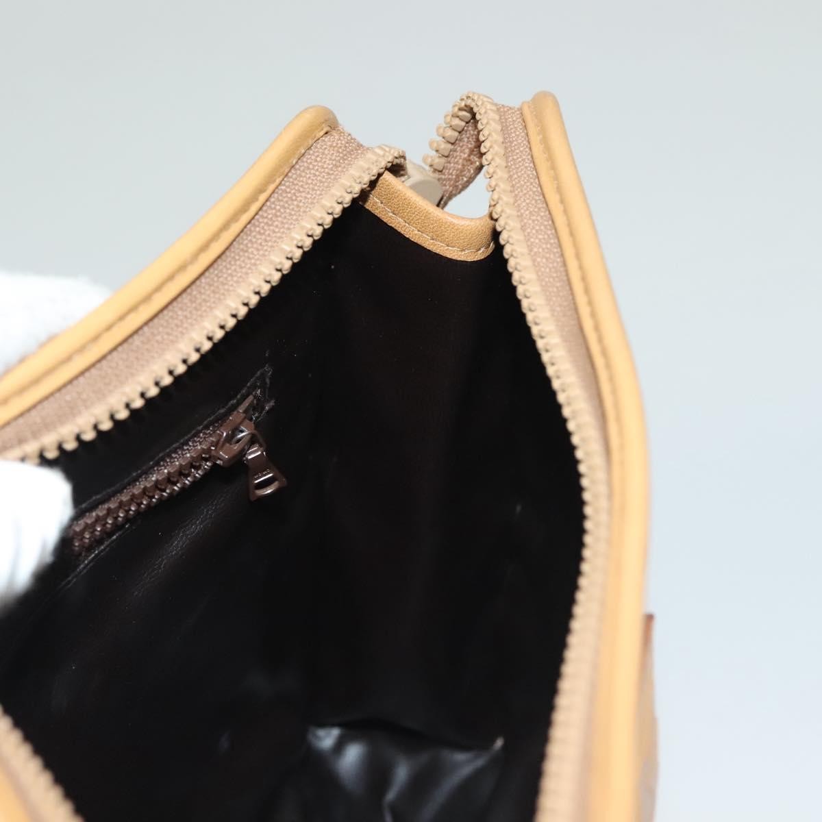 Celine Macadam Pochette Clutch, Beige, PVC, Clutch