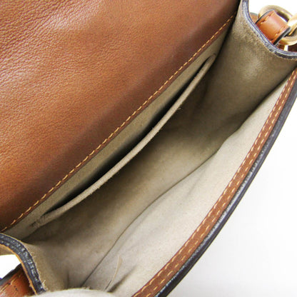 Chloe Nile Studded Suede and Leather, Brown, Leather, Crossbody Bag