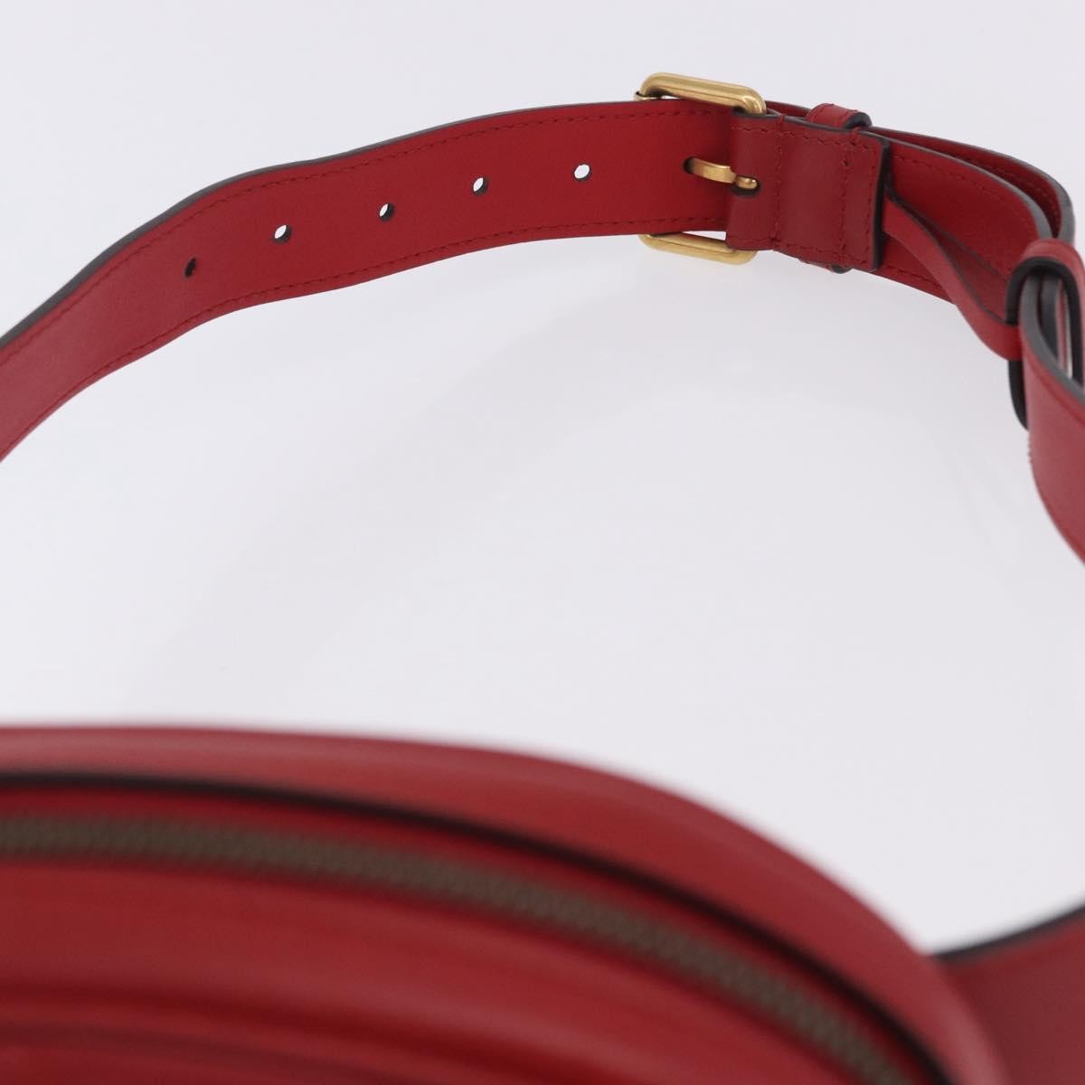 Gucci GG Marmont Belt Matelasse Leather, Red, Leather, Handbag