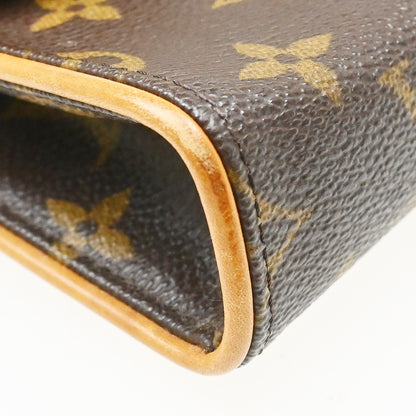 Louis Vuitton Florentine Pochette Monogram Canvas, Brown, Canvas, Clutch