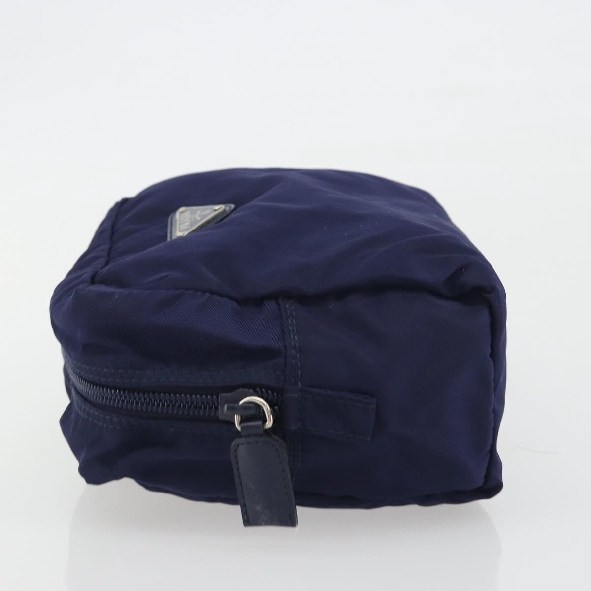 Prada Pouch Nylon, Navy, Nylon, Clutch