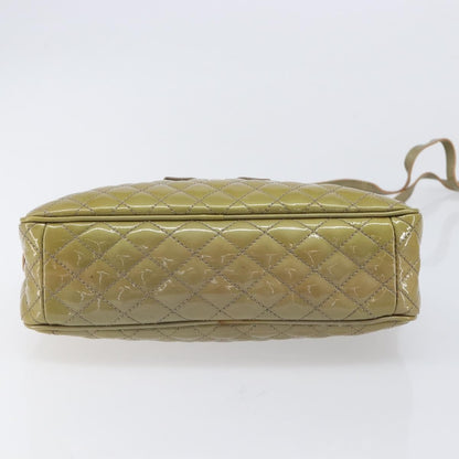 Salvatore Ferragamo Vala Patent Leather, Green, Patent Leather, Shoulder Bag