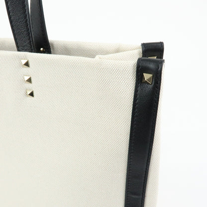 Valentino Garavani Grande Plage VLTN Canvas, Beige, Canvas, Tote Bag