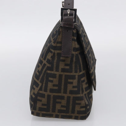 Fendi Mamma Baguette Zucca Jacquard Velvet, Multicolour, Canvas, Shoulder Bag