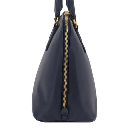 Prada Promenade Saffiano Leather, Navy, Leather, Handbag