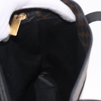 Celine C Macadam Tote PVC leather/ Macadam canvas, Black, Canvas, Shoulder Bag