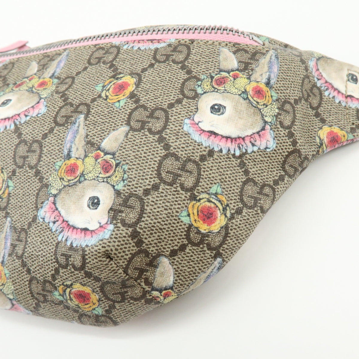Gucci Children's Belt Printed GG Coated Canvas, Beige, Canvas, Handbag