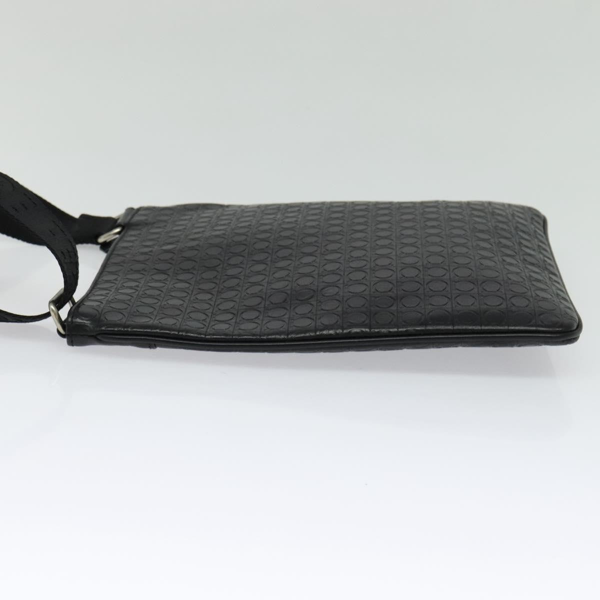 Salvatore Ferragamo Vintage Leather, Black, Leather, Shoulder Bag