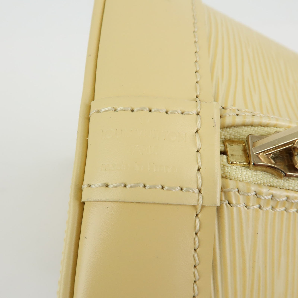 Louis Vuitton Alma Epi Leather, Beige, Leather, Handbag