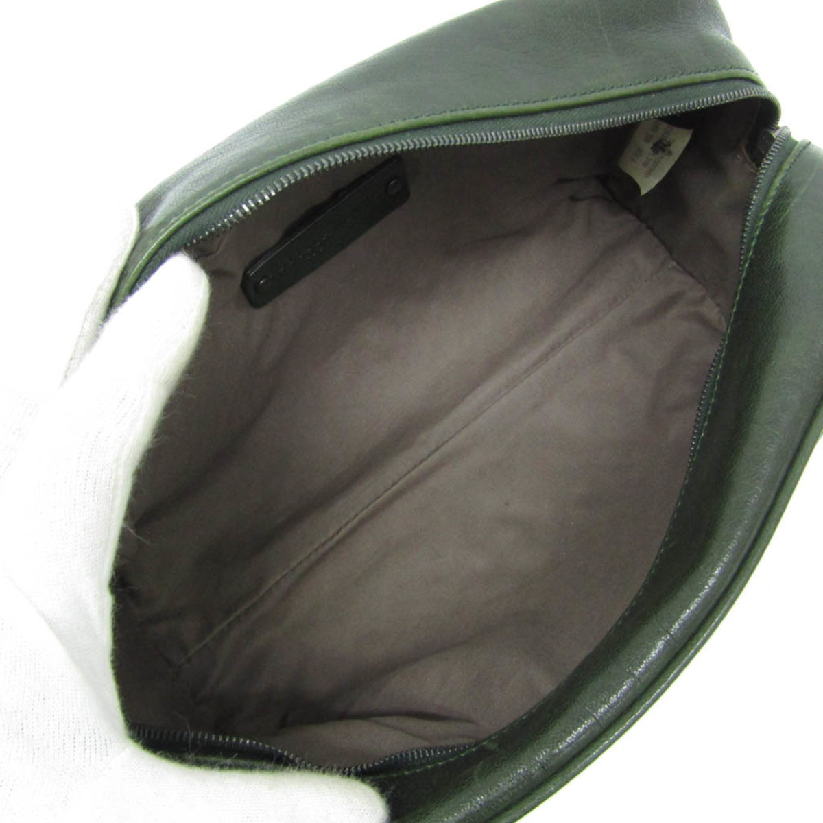 Bottega Veneta Toiletry Case Intrecciato Nappa, Green, Leather, Clutch