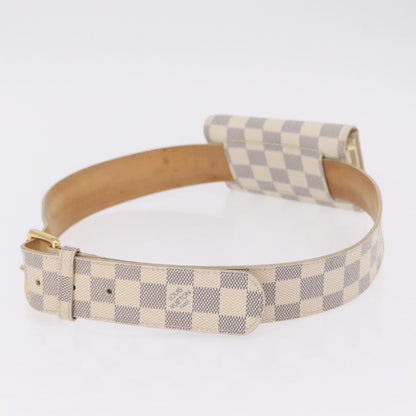 Louis Vuitton Solo Belt Damier, White, Canvas, Clutch
