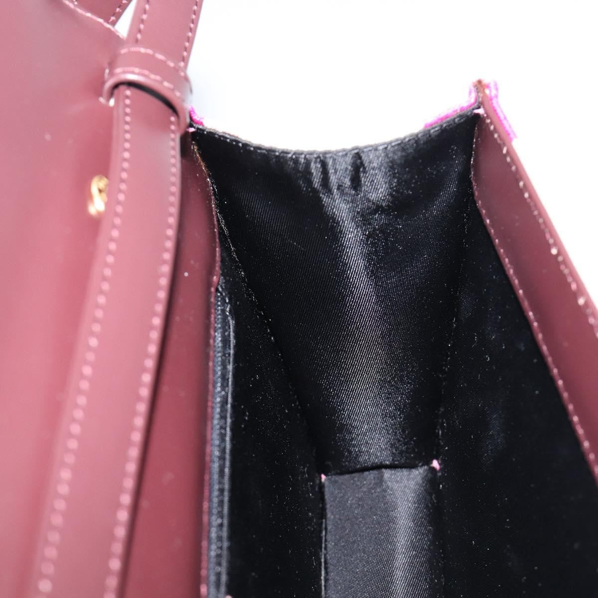 Bvlgari Clutch Canvas and Leather, Pink, Canvas, Clutch
