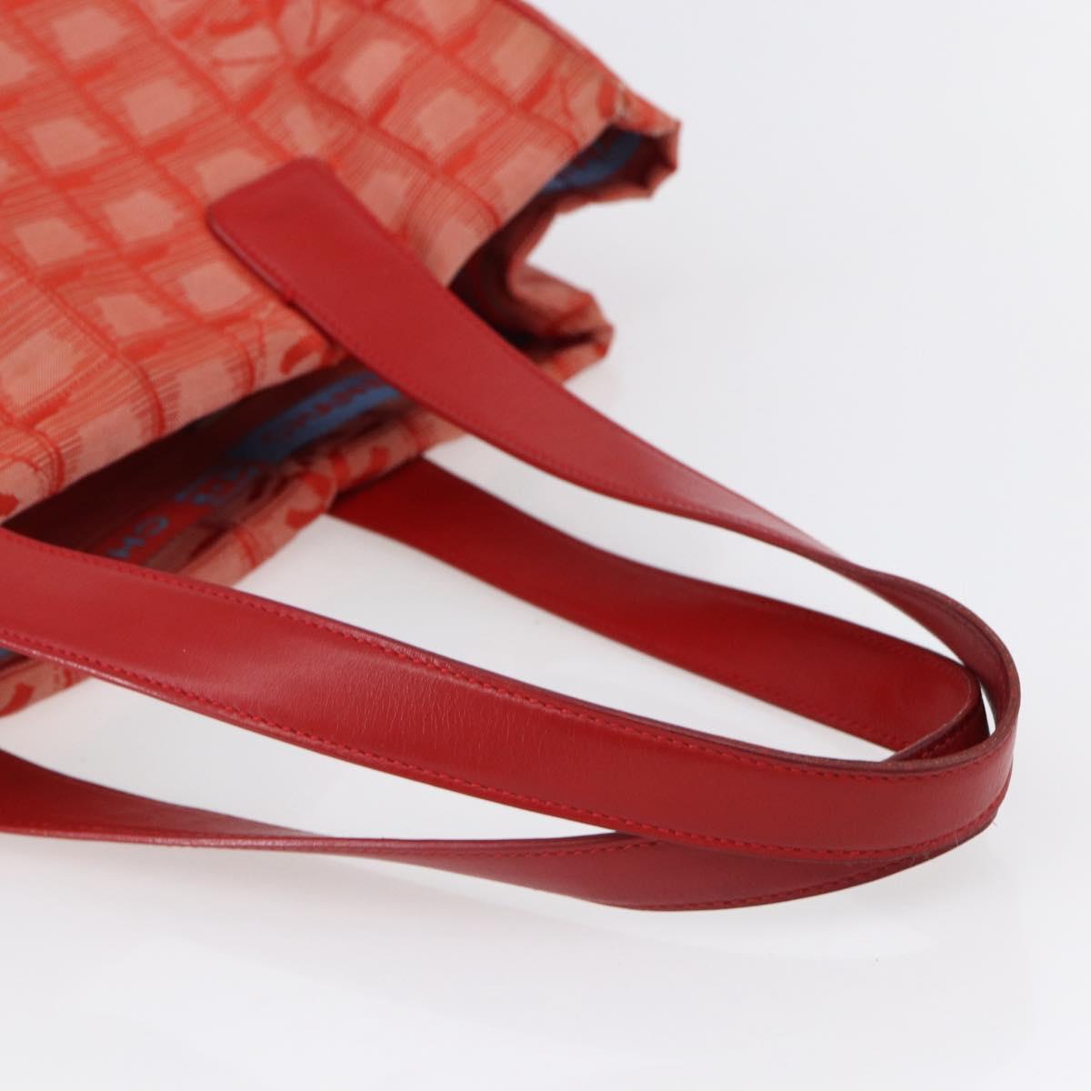 Chanel Travel Line Tote Nylon, RED, NYLON, Tote bag