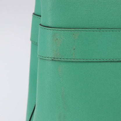 Gucci Bright Bit Convertible Leather, Green, Leather, Tote Bag