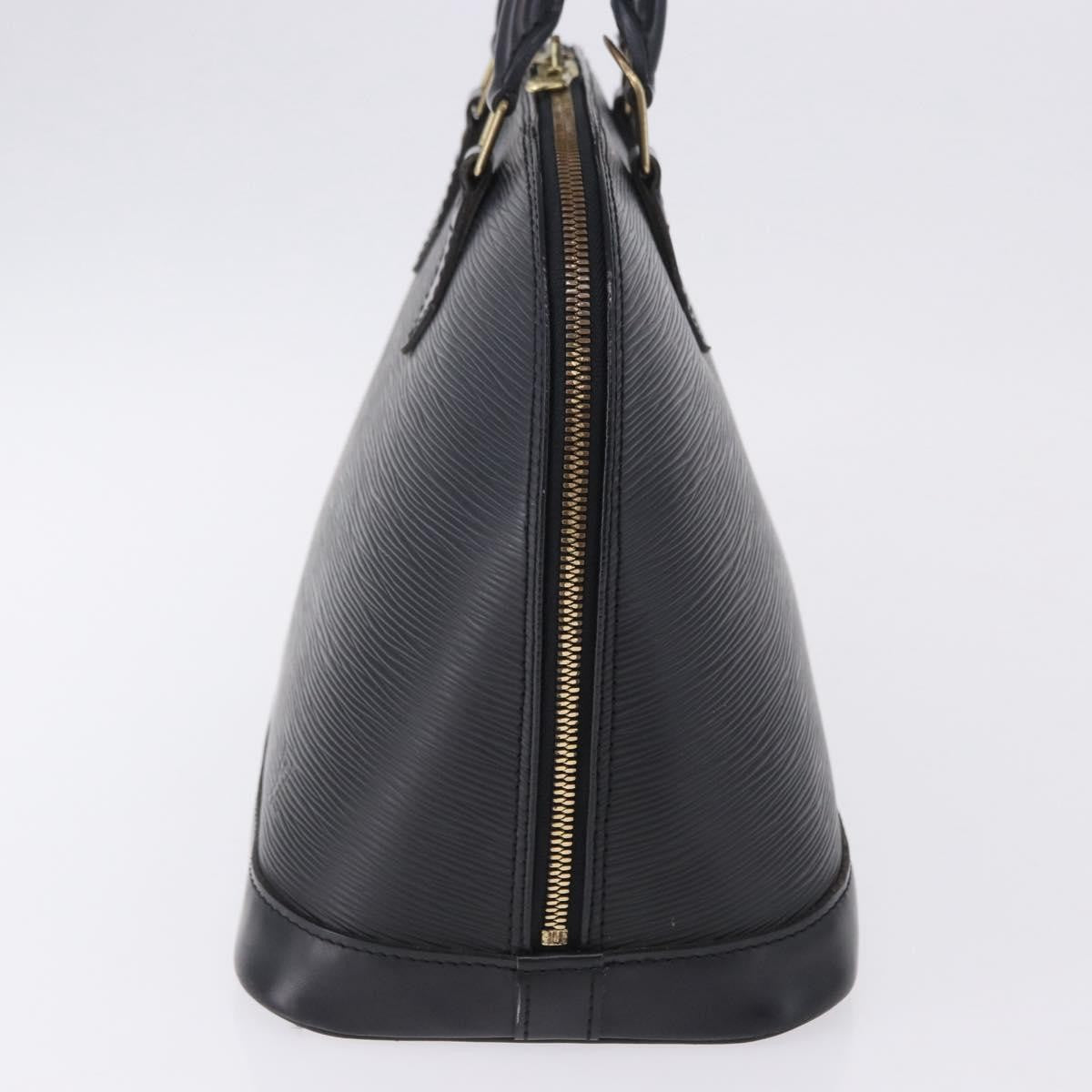 Louis Vuitton Alma Epi, Black, Leather, Handbag