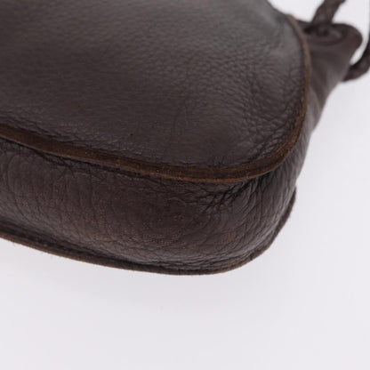Bottega Veneta Shoulder Leather, Brown, Leather, Shoulder Bag
