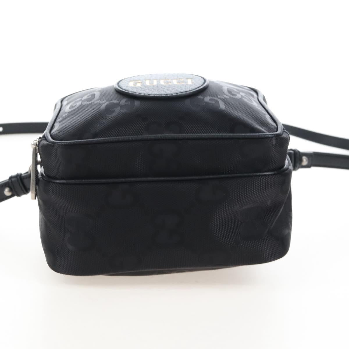 Gucci Off the Grid Messenger GG Econyl, Black, Canvas, Handbag