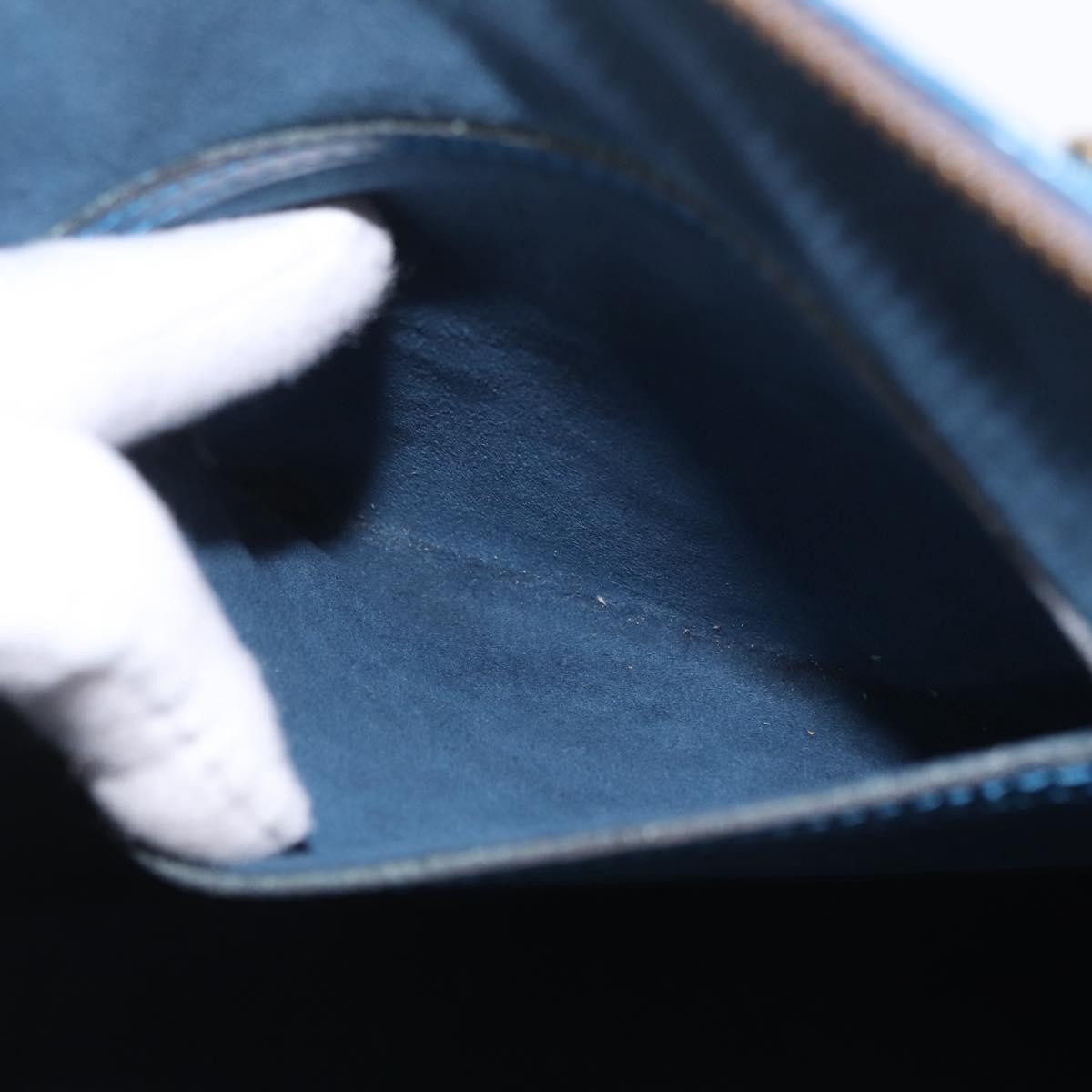 Louis Vuitton Alma Epi Leather, Blue, Leather, Handbag