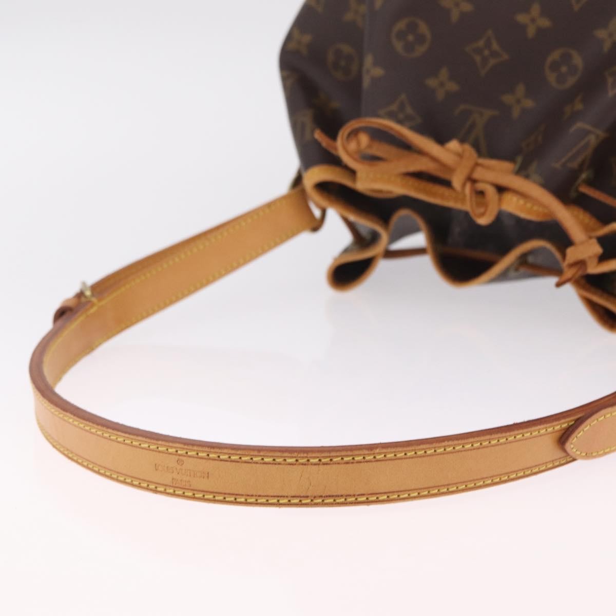 Louis Vuitton Petit Noe Monogram Canvas, Brown, Canvas, Handbag