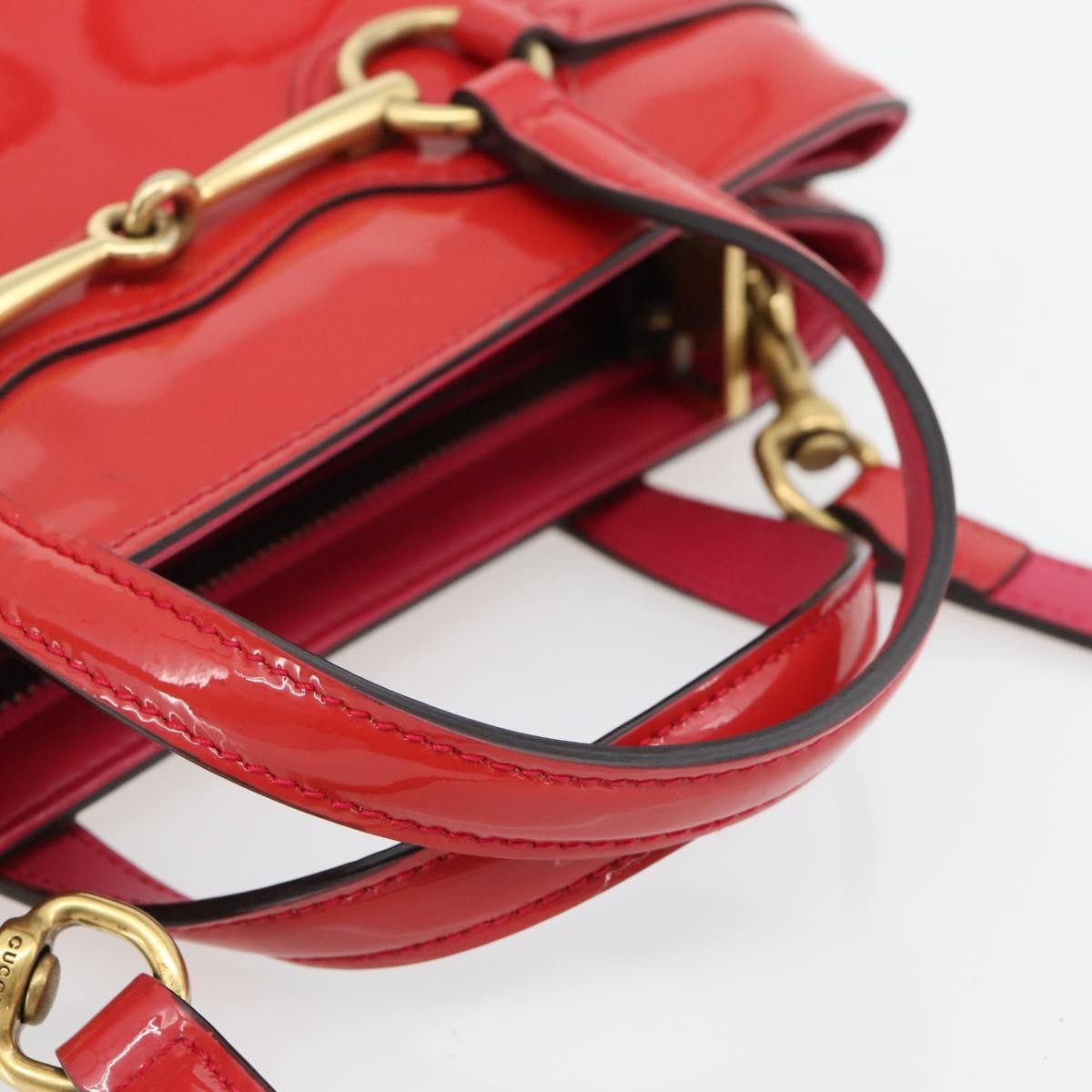 Gucci Bright Bit Convertible Tote Patent, Pink, Patent Leather, Tote Bag