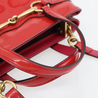 Gucci Bright Bit Convertible Tote Patent, Pink, Patent Leather, Tote Bag
