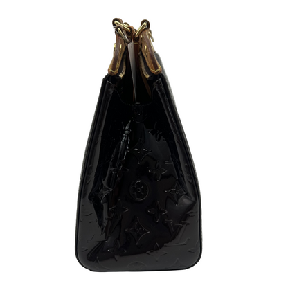 Louis Vuitton Brea Monogram Vernis, Brown, Patent Leather, Handbag