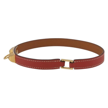 Hermes Rivale Double Tour Leather, Red, Leather, Bracelet