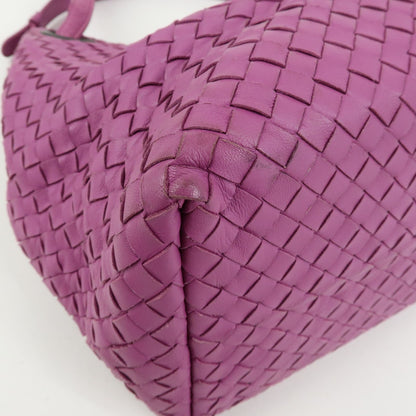 Bottega Veneta Garda Intrecciato Nappa, Purple, Leather, Handbag