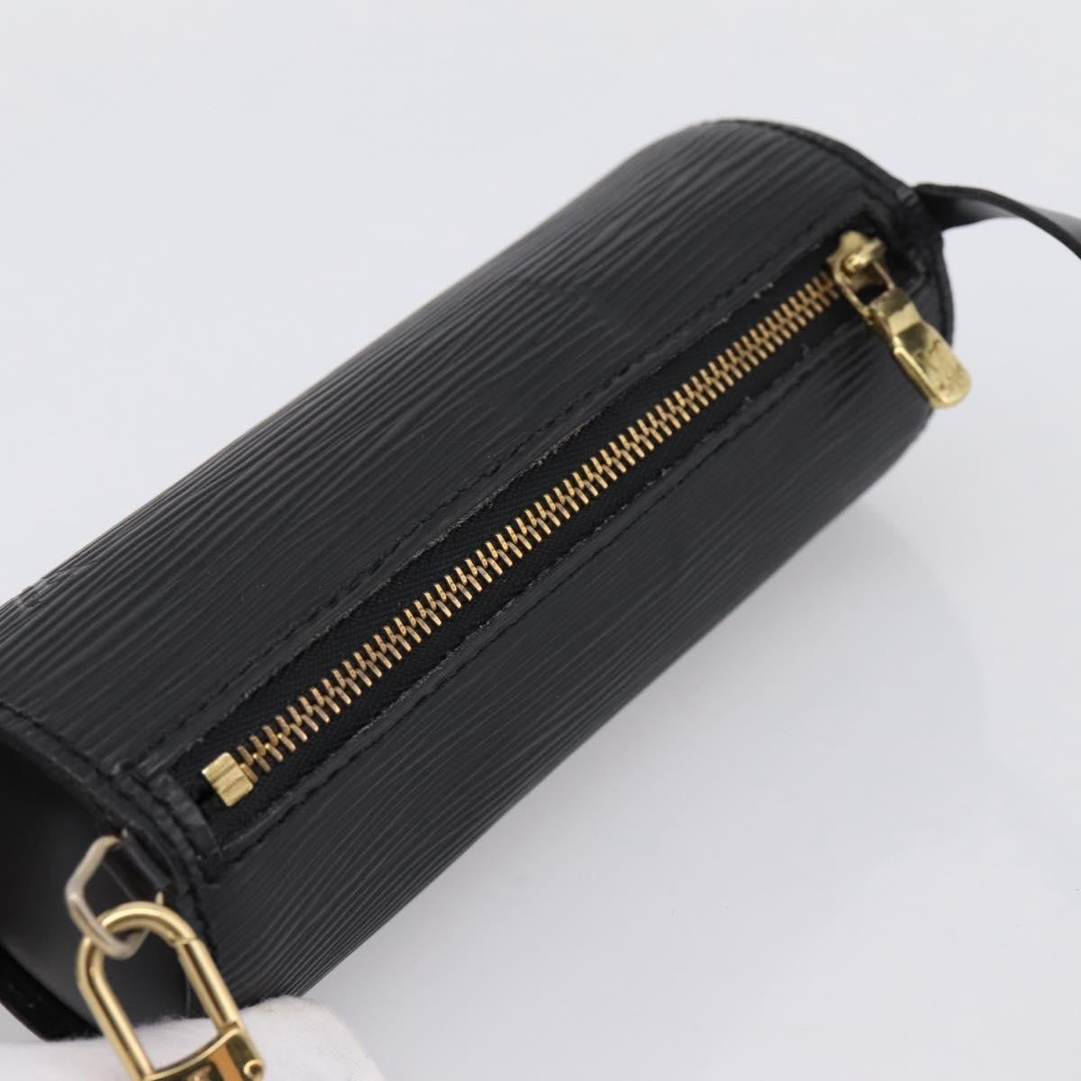 Louis Vuitton Soufflot Pochette Epi Leather, Black, Leather, Clutch