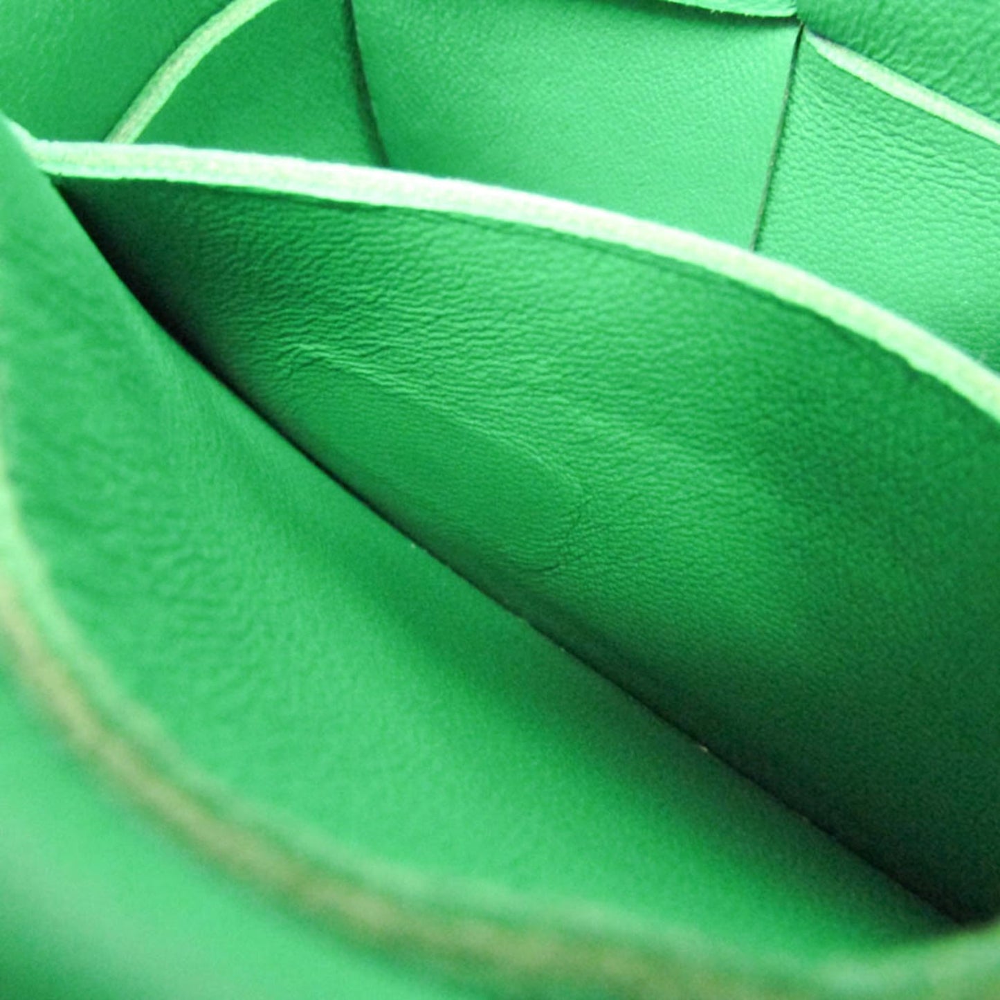 Bottega Veneta Cassette Maxi Intrecciato Leather, Green, Leather, Clutch